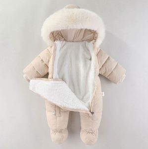 Combinaison pour nouveau-né fille à capuche, salopette d'hiver pour bébé, vêtements pour bébé garçon, combinaison chaude pour la neige, manteau pour enfant, barboteuse pour tout-petit, vêtements d'extérieur - Product Image 1