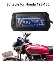 Harga Pabrik Speedometer Digital LCD Motor Terlaris, Odometer, Tachometer Cocok untuk Honda 125-150