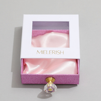 Boîte à Bijoux Coulissante Personnalisée Écoresponsable avec Fenêtre PVC, Emballage Carton pour Colliers, Boucles d'Oreilles et Pendentifs