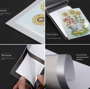 A3 <span class=keywords><strong>A4</strong></span> A5 tự dính PVC tài liệu từ khung ảnh giấy chứng nhận hiển thị hình ảnh hình ảnh khung - Product Image 6