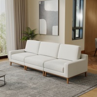 Canapé d'angle modulaire de luxe moderne Atunus, ensemble de canapés en tissu simili lin, canapé sectionnel, meubles de salon