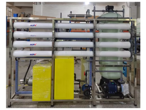 Système d'osmose inverse à eau salée en deux étapes de 500 LPH pour la production d'eau douce pour les stations balnéaires et les navires offshore - Product Image 4