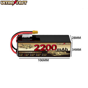 레이싱 드론을 위한 LiCoO2 음극형 500 사이클이 장착된 초고속 고성능 <span class=keywords><strong>2200mAh</strong></span> 35C <span class=keywords><strong>11.1V</strong></span> 4S <span class=keywords><strong>RC</strong></span> <span class=keywords><strong>LiPo</strong></span> 배터리 - Product Image 1