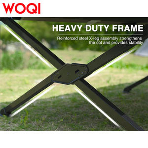 WOQI <span class=keywords><strong>Lit</strong></span> <span class=keywords><strong>de</strong></span> camping <span class=keywords><strong>pliable</strong></span> portable <span class=keywords><strong>ultra</strong></span> léger et compact à hauteur réglable pour adultes - Product Image 3