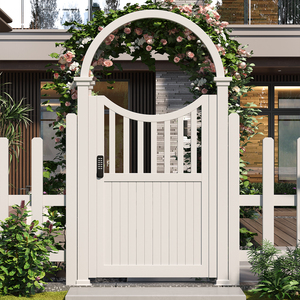 <span class=keywords><strong>Porte</strong></span> de cour de villa contemporaine <span class=keywords><strong>en</strong></span> alliage d'aluminium pour cour et jardin rurale avec ouverture à pousser et à tirer et design de modèle 3D - Product Image 2