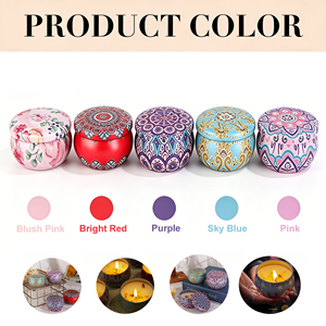 High Quality Wholesale Clear Makou Can Bottom Candle Jars Luxury with Lids for Home Decoration and Wedding Promotional Gifts - Product Image 2
