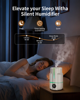 Humidificateur compact avec télécommande, capacité de 6 L et humidification de 350 ml/h
