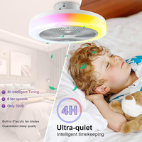 Haut-parleur musical intelligent et moderne pour bureau à domicile avec lumière LED RGB SMD2835, télécommande et ventilateur pour améliorer l'ambiance