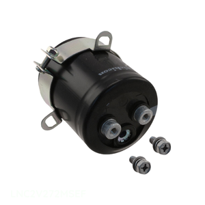 ตัวเก็บประจุแบบยึดติดกับโครงสร้างแบบสกรู รุ่น LNC2V272MSEF ยี่ห้อ Manufacturer Channel ความจุ 2700 ไมโครฟารัด 20% 350 โวลต์ - Product Image 1