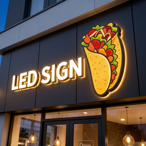 ป้ายไฟ LED โลโก้ร้านค้า ป้ายไฟ 3 มิติ ป้ายไฟหน้า<span class=keywords><strong>ร้าน</strong></span> ป้าย<span class=keywords><strong>ร้าน</strong></span>ค้าสำหรับร้านพิซซ่า ป้ายตัวอักษรแบบ Channel Letter - Product Image 1