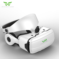 Lunettes de réalité virtuelle 3D VR Shinecon avec écouteurs, écouteurs VR haute définition avec microphone