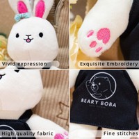 Porte-clés Lapin en Peluche Personnalisé avec Logo, Petite Poupée Lapin Rembourrée Douce, Cadeau Kawaii, Vente en Gros OEM, Animal en Peluche Lapin Réaliste