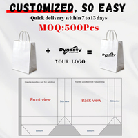 Sac en papier cartonné blanc de qualité supérieure, logo personnalisé imprimé, bord doré, sac de shopping, taille personnalisée pour la vente au détail de bijoux et de montres