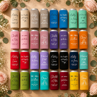 Manchon isotherme personnalisé en néoprène pour canettes de mariage, support de canettes de bière et de soda avec logo personnalisé, cadeaux pour la fête prénuptiale