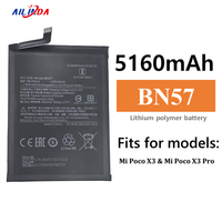 Batería de Repuesto 5160mAh BN57 para Xiaomi Poco X3 Poco X3 Pro, Batería Android