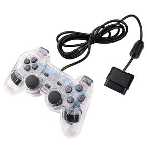 NSlikey <strong>PS2</strong> Wired Game Controller Dual Vibration Transparent Game Controller - Product Image 6