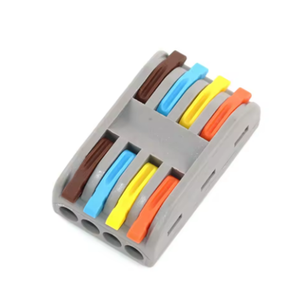 Conector de cable rápido Bloque de terminales universal de <span class=keywords><strong>2</strong></span>/4/5 pines Divisor de enhebrador Bloque de terminales de cable de acoplamiento rápido - Product Image 3