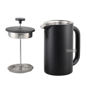 Cafetière à piston manuelle HIGHWIN multi-capacité, en acier inoxydable à double paroi isolée - Product Image 2