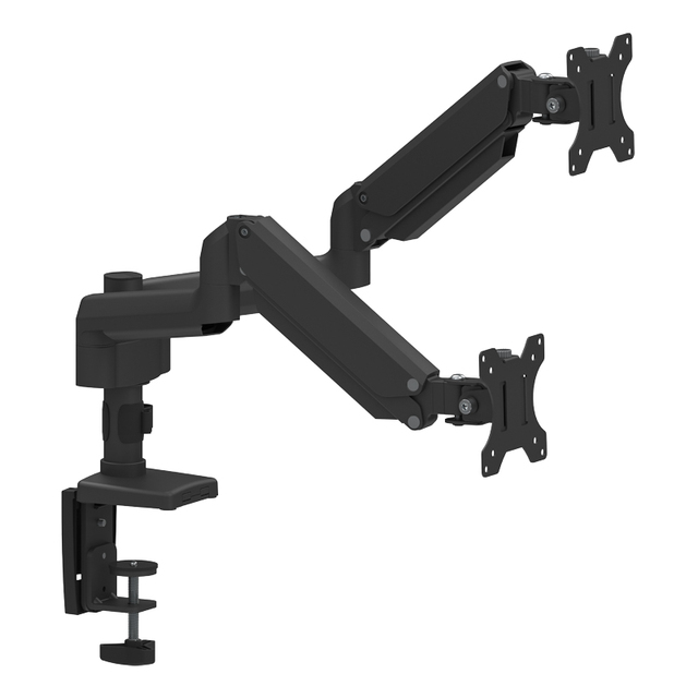 AG7P-42 Dual Monitor Stand, Height Adjustable Spring Monitor Stands for 2 Monitors Desk Mount Fits and Office Furniture