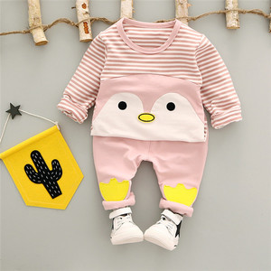 Combinaison bébé pingouin pour tout-petit, vêtement à manches, style sud-coréen, t-shirt garçon du Bangladesh, fournisseur de Londres, achat en ligne - Product Image 5