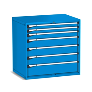 Fami Master Key Comfort <b>Drawer</b> Cabinet 1020x726x1000 Mm 7 <b>Drawers</b> Blue Ral5012 <b>Tool</b> Storage - Product Image 2