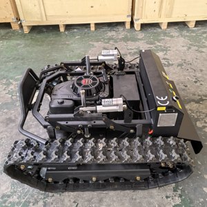 Tondeuse à gazon électrique télécommandée à moteur sans balais, sur chenilles, à batterie lithium longue durée, zéro émission, pour terrains verts et paysagés - Product Image 2