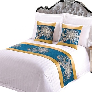 Wholesale Polyester Jacquard Luxury Size of Queen king Hotel Decorative <strong>Bed</strong> <strong>Runner</strong> for Sale - Product Image 6