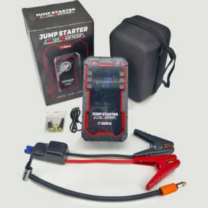 เครื่องช่วยสตาร์ทรถยนต์ 3000A Peak 4-in-1 ความจุ 20000mAh พร้อ<span class=keywords><strong>ม</strong></span>เครื่องสูบลม 150PSI แบตเตอรี่สำรอง 12V OEM - Product Image 2