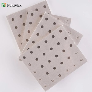 Plaques <span class=keywords><strong>de</strong></span> plafond en plâtre perforées 600x600 mm, panneaux acoustiques absorbants le son pour bureau, hôpital, école - Product Image 1