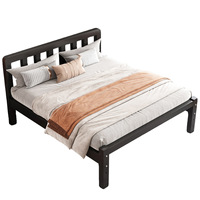 Lit double en fer renforcé et épaissi 1,5 m 1,8 m, design de chambre à coucher moderne minimaliste de luxe