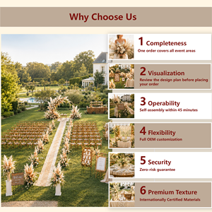 Décoration <span class=keywords><strong>de</strong></span> lieu <span class=keywords><strong>de</strong></span> <span class=keywords><strong>mariage</strong></span> bohème, ensemble complet personnalisé |   Décoration d'arche <span class=keywords><strong>de</strong></span> cérémonie, <span class=keywords><strong>de</strong></span> table <span class=keywords><strong>de</strong></span> réception, <span class=keywords><strong>de</strong></span> fond <span class=keywords><strong>de</strong></span> scène et d'allée |   Vente en gros OEM tout-en-un - Product Image 6