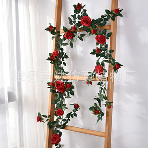 Guirlandes de roses artificielles Ita en soie rose pour décoration de mariage 87 - Bouquet origine Chine - Product Image 3