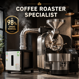 Précipitateur électrostatique pour torréfacteur de café, efficacité 98%, élimination des gaz de combustion, boîtier en acier au carbone SUS201/304, cœur PLC - Product Image 1