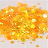 1 kg'lık Toplu Kalın Simli Neon Karışık Renkli Altıgen Polyester Sim Tozu Reçine Bardakları Tırnak Sanatı İçin Gönderime Hazır