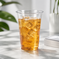 Eetbare kwaliteit wegwerp PET bekers voor koude dranken 10oz-24oz kristalhelder voor koffie, bubble tea & sap - geschikt voor feesten