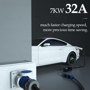 <span class=keywords><strong>Chargeur</strong></span> de véhicule électrique DIBOEV <span class=keywords><strong>7</strong></span>,<span class=keywords><strong>4</strong></span> <span class=keywords><strong>KW</strong></span> 32 Ampères Niveau 2 Point de charge pour voiture électrique portable Type 2 Monophasé 32A 7KW - Product Image 3