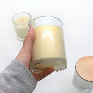 Velas de Cera de Soja de Uso Especial LANGXU, Portavelas de Vidrio de 220 ml con Bandeja Integrada - Product Image 5