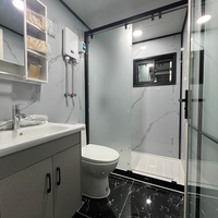 Maison préfabriquée mobile auto-pliable de 20 pieds, type conteneur caravane, deux chambres, un salon, pliable, avec remorque