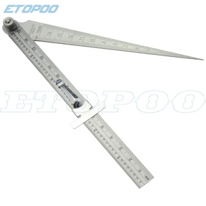 150mmステンレス鋼深さ定規付き1-15mmステンレス鋼テーパー溶接ゲージゲージ - Product Image 5