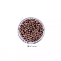 Großhandel 4mm Silikon ausgekleidet Nano Micro Ringe Aluminium Silikon Micro Ring Haar verlängerung Perle Echthaar Extensions