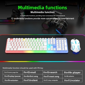Juego de teclado de ratón para juegos de deportes electrónicos retroiluminado RGB GTX350 sensación mecánica USB para conexión por cable <span class=keywords><strong>Bluetooth</strong></span> 104 teclas Metal luminoso - Product Image 4