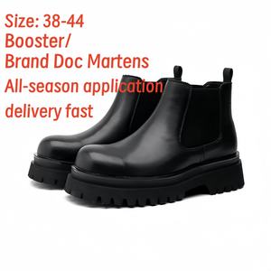 Botines formales de verano para oficina, carrera, cuero genuino, <span class=keywords><strong>Chelsea</strong></span>, aumento de altura, zapatos de vaquero de charol, guapos - Product Image 2