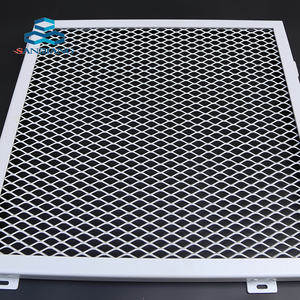 Oem & odm אלומיניום מושעה מורחבת חיפוי רשת מתכת תקרה חיים ארוכה אחריות לטכניקה מחורר דקורטיבית - Product Image 3