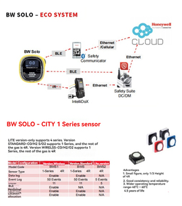 Détecteur de fuite portable sans fil BW à longue portée pour gaz combustibles H2S/CO, IP66/68 ATEX 0-100ppm - Product Image 4