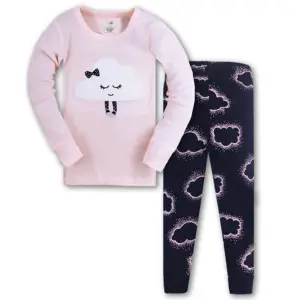 Детские модные пижамы с принтом для мальчиков и девочек, детские пижамы из органического хлопка, комплекты для девочек, зимняя одежда