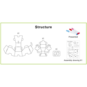 Gioco genitore-figlio 3D fai da te cartone animato animale Puzzle giocattolo Doodle <span class=keywords><strong>cane</strong></span> con penne - Product Image 2