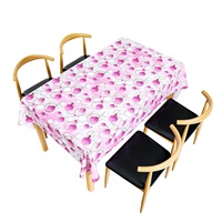 Nappe en PVC imprimée en cristal, vente en gros d'usine, longueur personnalisée, nappe imprimée