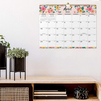 Calendrier de bureau floral personnalisé, imprimé CMJN, calendrier perpétuel à feuillets mobiles 365 jours, cadeau inspirant pour le bureau