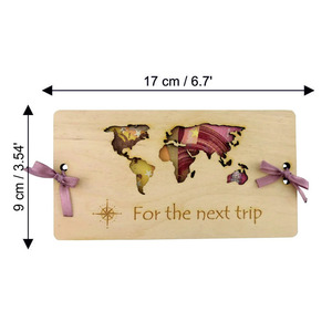 Patrón personalizado Tarjeta de regalo de <span class=keywords><strong>cumpleaños</strong></span> de madera Caja de regalo de moneda de madera Clip de dinero de boda Tarjeta de dinero de vacaciones Tarjeta de regalo en efectivo - Product Image 5