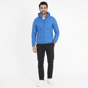 Veste bomber décontractée sur mesure pour homme, grande taille, streetwear, veste matelassée en toile, respirante, séchage rapide, fermeture éclair, tricotée - Product Image 1